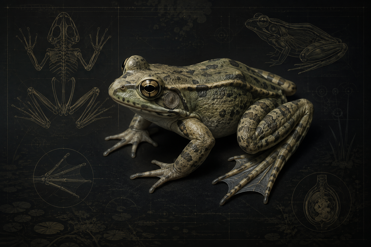 Marsh Frog 3D Models for Classroom Biology and Animal Anatomy
