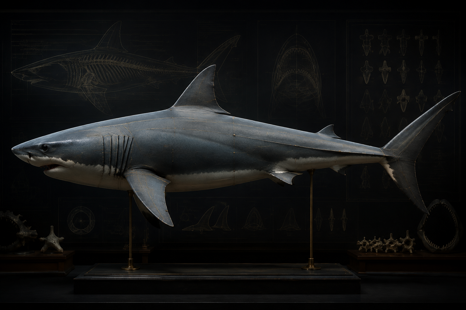 Great White Shark 3D Models for School Science and Marine Anatomy