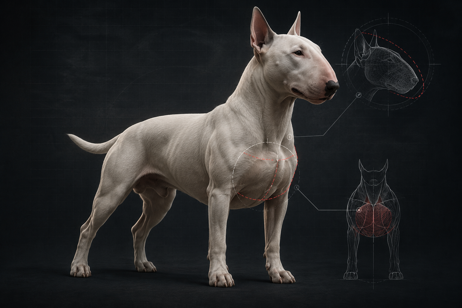 Bull Terrier 3D Models: Shape, Rigging and Print Use