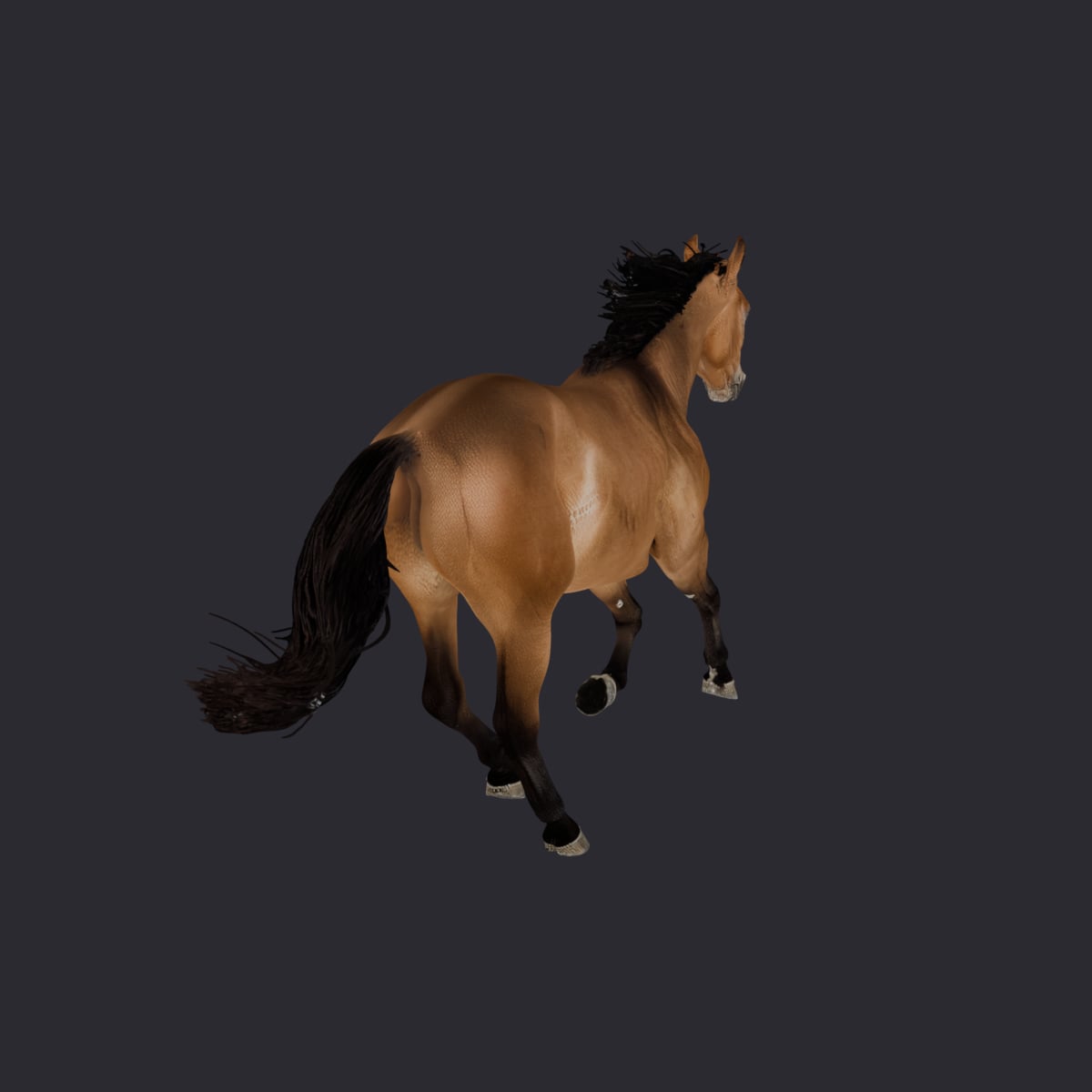 Horse — Bay Galloping Pose — thumbnail 3